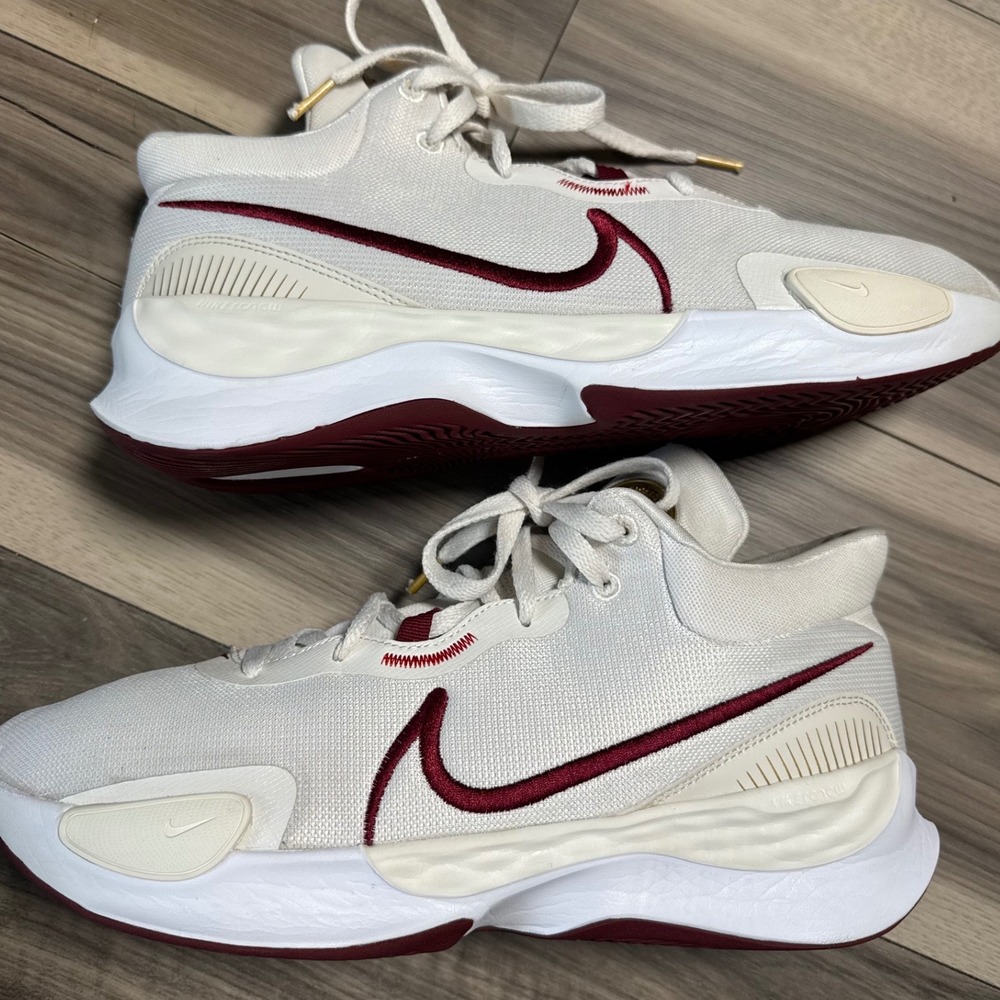 Nike Renew Elevate 3 Basketball Shoes Sail White Team Red DD9304-100 Mens